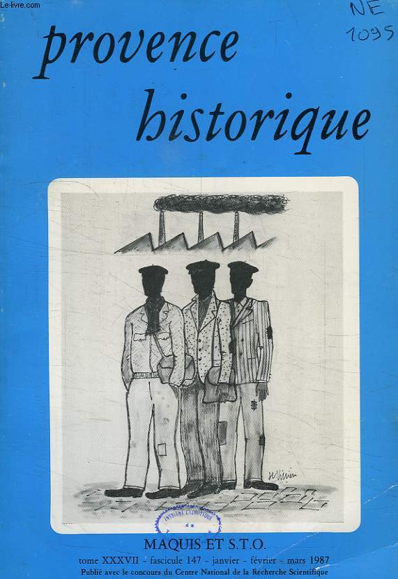 PROVENCE HISTORIQUE, TOME XXXVII, FASC. 147, JAN.-MARS 1987