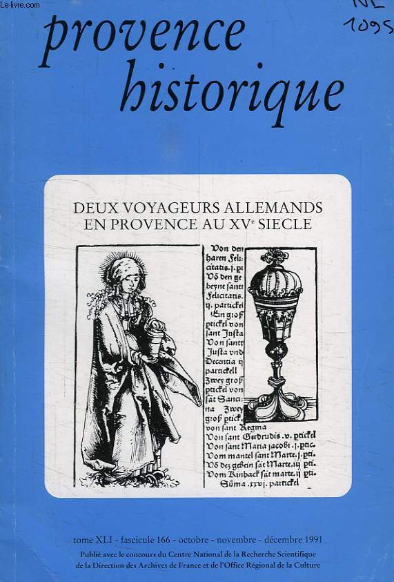 PROVENCE HISTORIQUE, TOME XLI, FASC. 166, OCT.-DEC. 1991