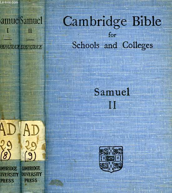 THE FIRST AND SECOND BOOKS OF SAMUEL (2 VOLUMES)