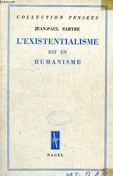 L'EXISTENTIALISME EST UN HUMANISME