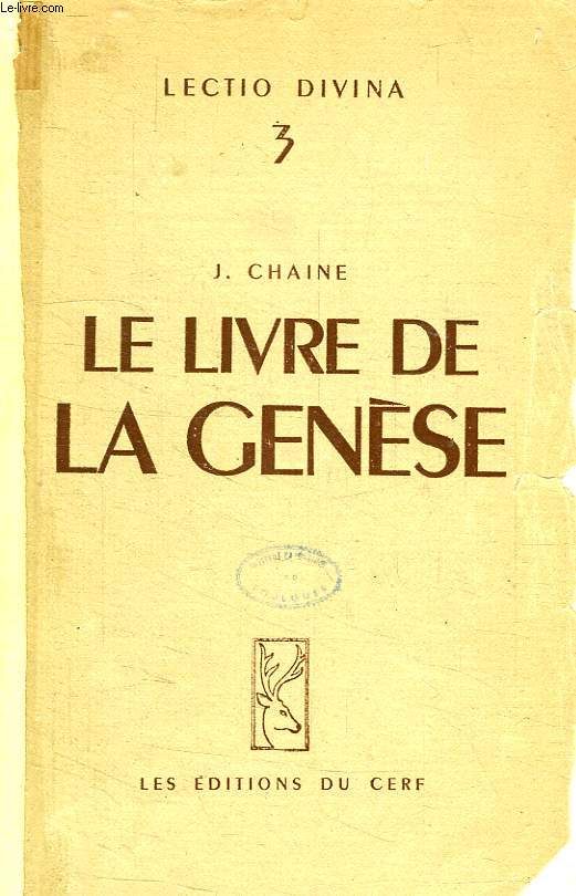 LE LIVRE DE LA GENESE