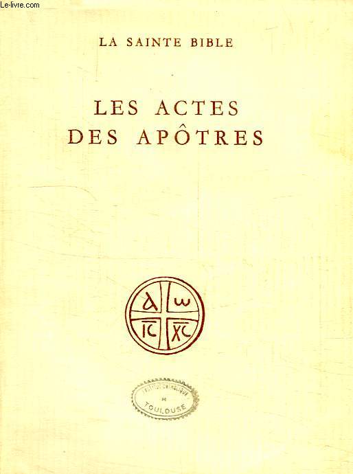 LES ACTES DES APOTRES