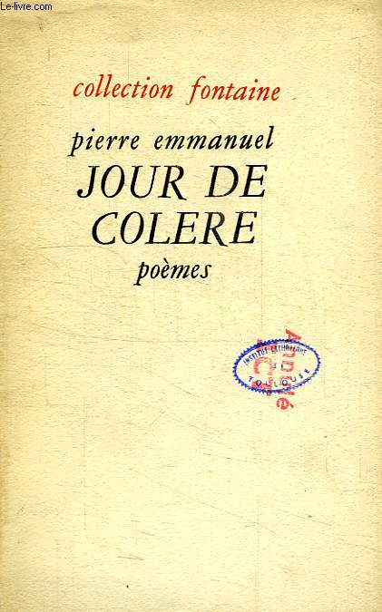 JOUR DE COLERE