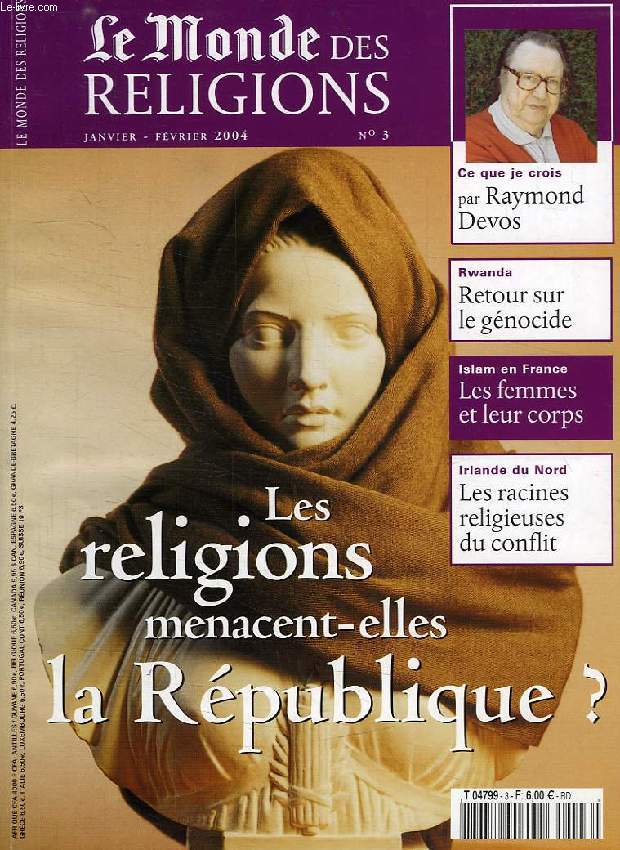 LE MONDE DES RELIGIONS, n 3, JAN.-FEV. 2004