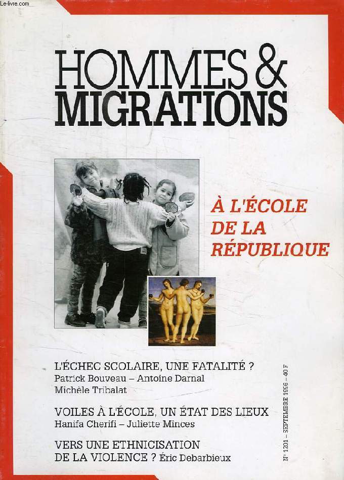 HOMMES & MIGRATIONS, N 1201, SEPT. 1996