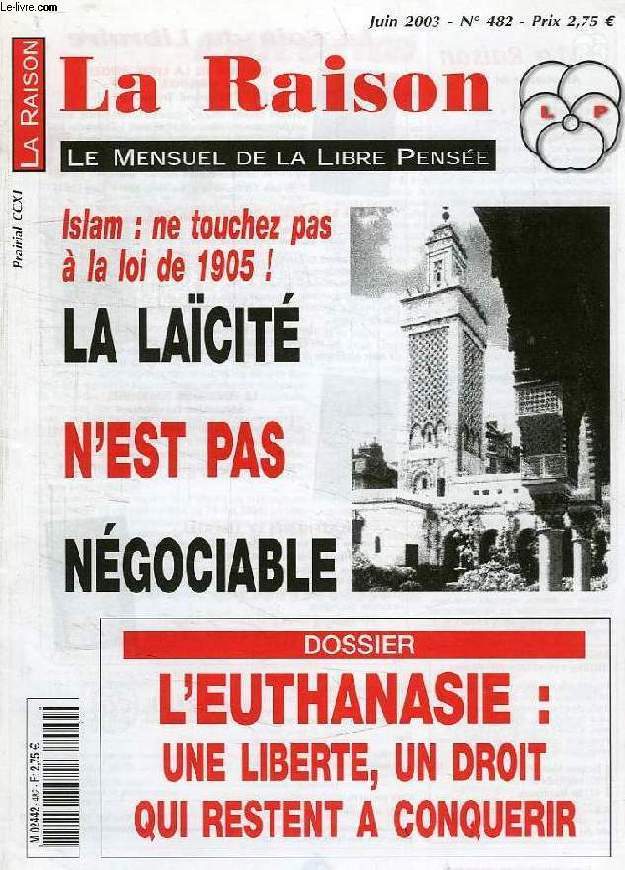 LA RAISON, N 482, JUIN 2003