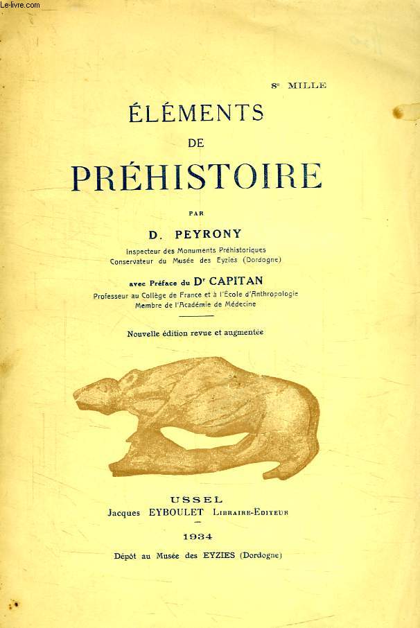 ELEMENTS DE PREHISTOIRE