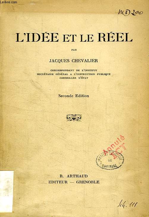 L'IDEE ET LE REEL