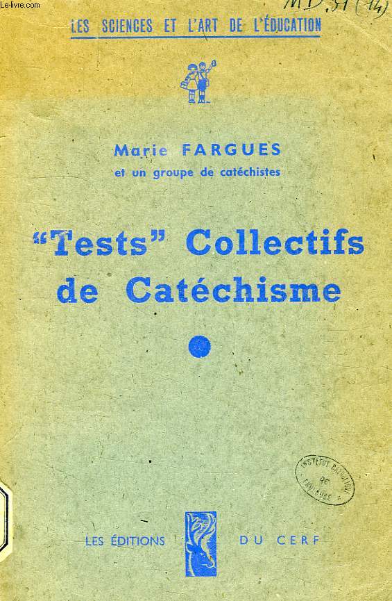 'TESTS' COLLECTIFS DE CATECHISME