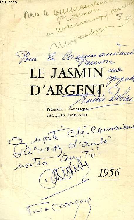 LE JASMIN D'ARGENT, 1956