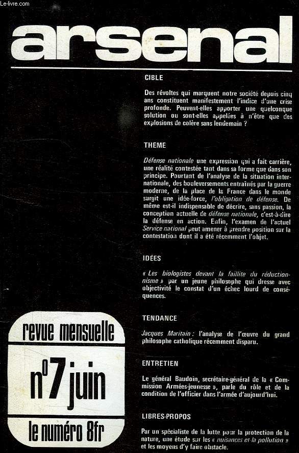 ARSENAL, N 7, JUIN 1973