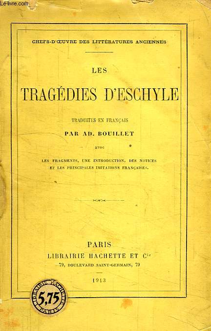 LES TRAGEDIES D'ESCHYLE