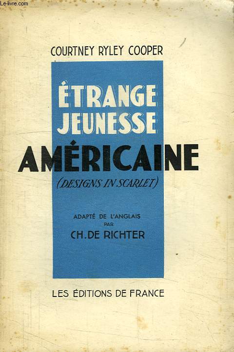 ETRANGE JEUNESSE AMERICAINE