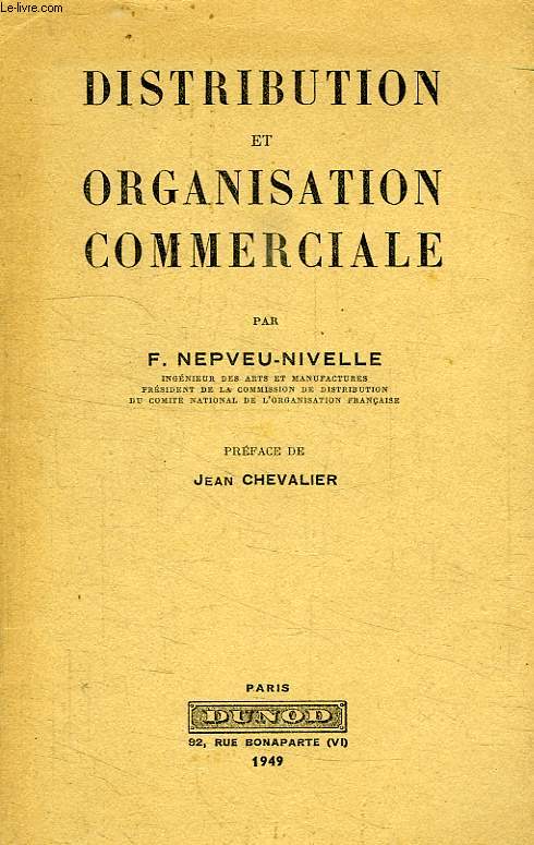 DISTRIBUTION ET ORGANSIATION COMMERCIALE