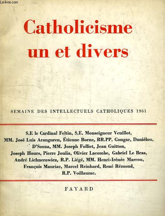 CATHOLICISME UN ET DIVERS