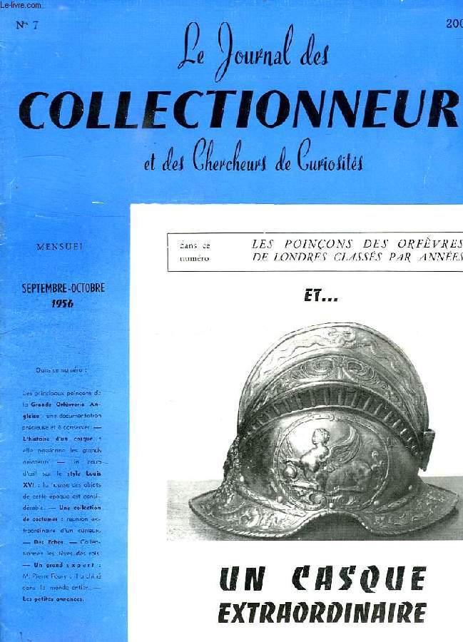 LE JOURNAL DES COLLECTIONNEURS ET DES CHERCHEURS DE CURIOSITES, N 7, SEPT.-OCT. 1956