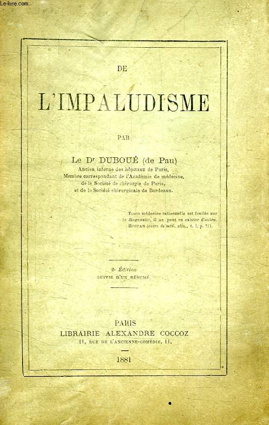 DE L'IMPALUDISME