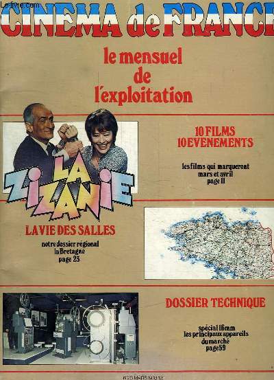 CINEMA DE FRANCE, LE MENSUEL DE L'EXPLOITATION, n 23, MARS 1978