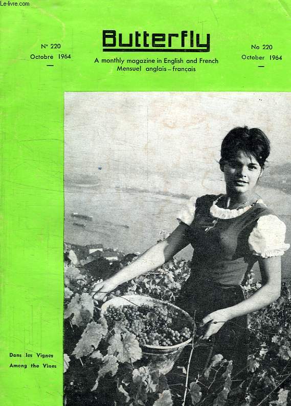 BUTTERFLY, ENGLISH-FRENCH MAGAZINE, N 220, OCT. 1964
