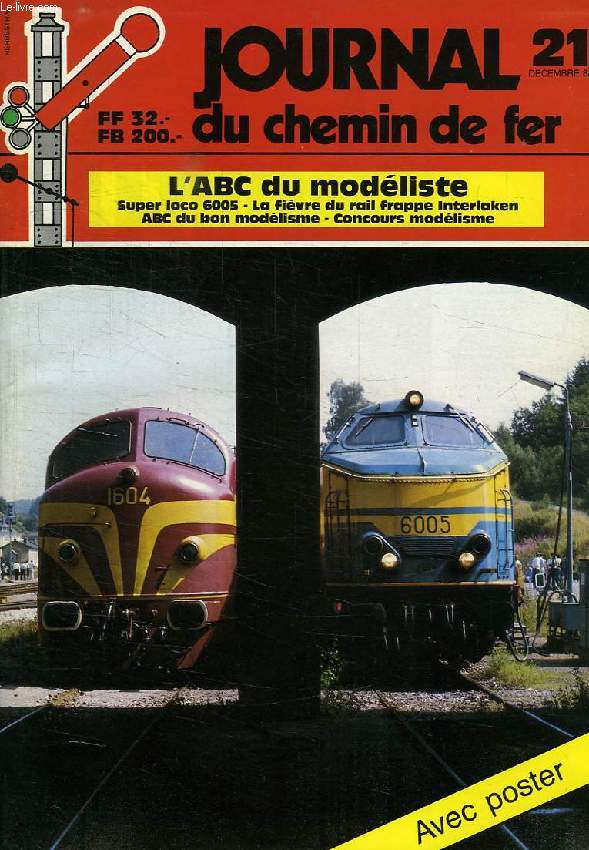 JOURNAL DU CHEMIN DE FER, N 21, DEC. 1988