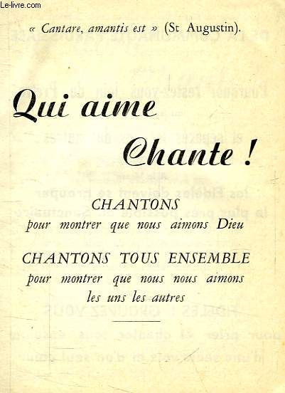 QUI AIME CHANTE !