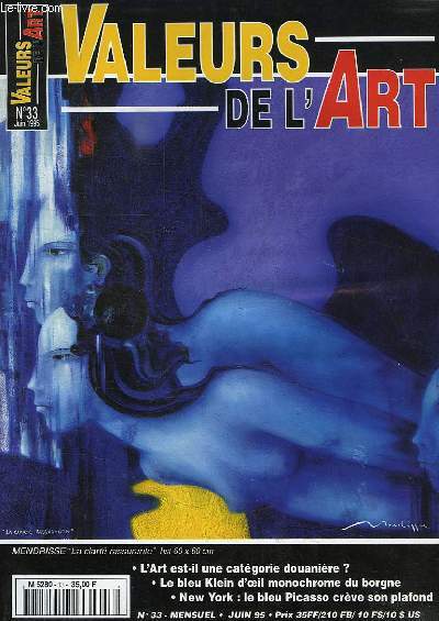 VALEURS DE L'ART, N 33, JUIN 1995