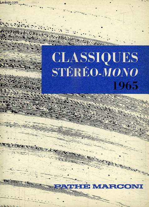CLASSIQUES STEREO-MONO, 1965