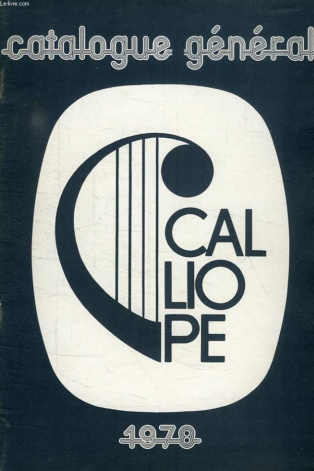 CATALOGUE GENERAL CALLIOPE 1978