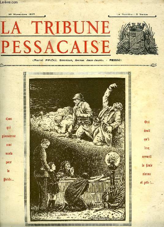 LA TRIBUNE FRANCAISE, 20 NOV. 1927
