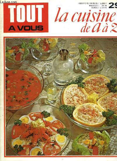 TOUT A VOUS, LA CUISINE DE A  Z, N 29