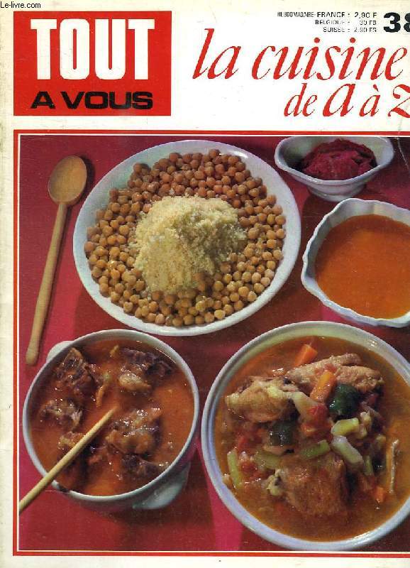 TOUT A VOUS, LA CUISINE DE A  Z, N 38