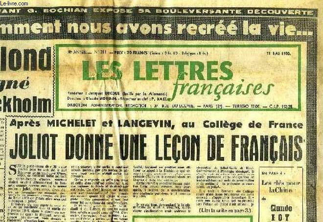 LES LETTRES FRANCAISES, 10e ANNEE, N 311, 11 MAI 1950