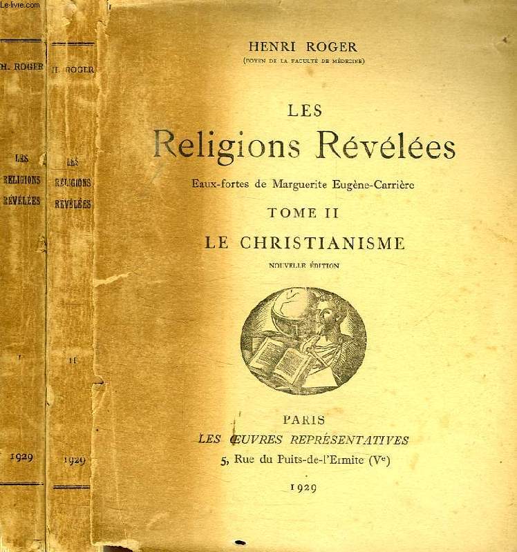 LES RELIGIONS REVELEES, 2 TOMES