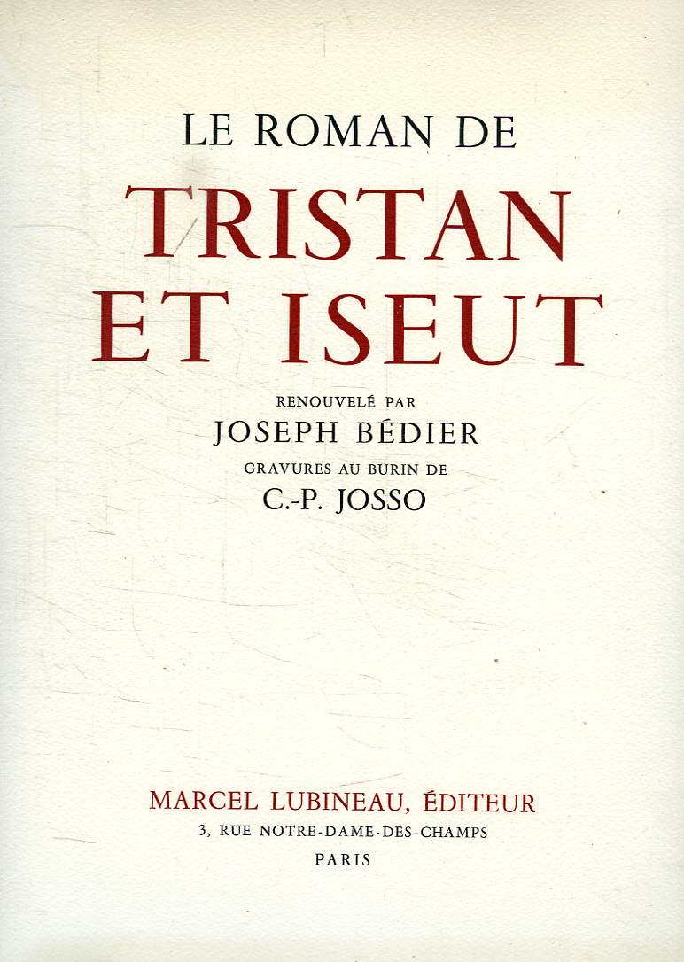 LE ROMAN DE TRISTAN ET ISEUT