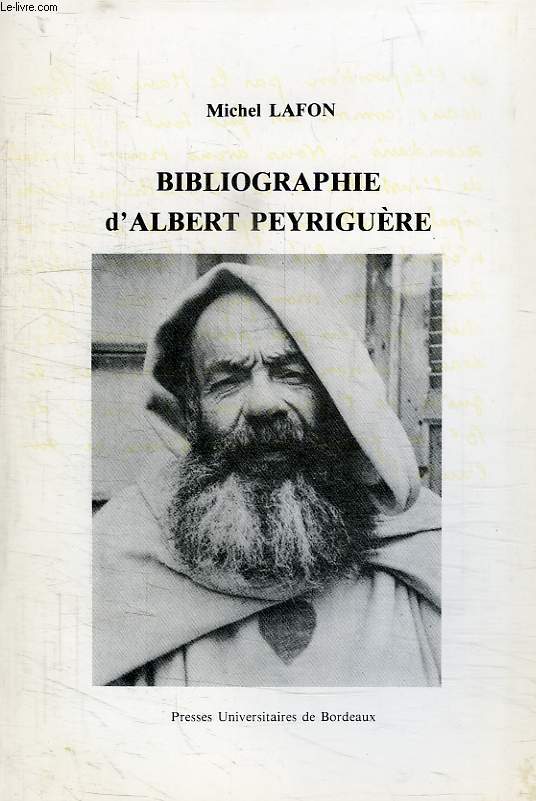 BIBLIOGRAPHIE D'ALBERT PEYRIGUERE