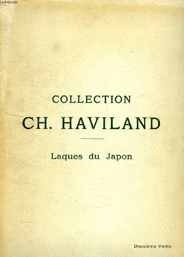 COLLECTION Ch. HAVILAND, LAQUES DU JAPON, 2e VENTE