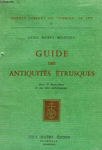 GUIDE DES ANTIQUITES ETRUSQUES