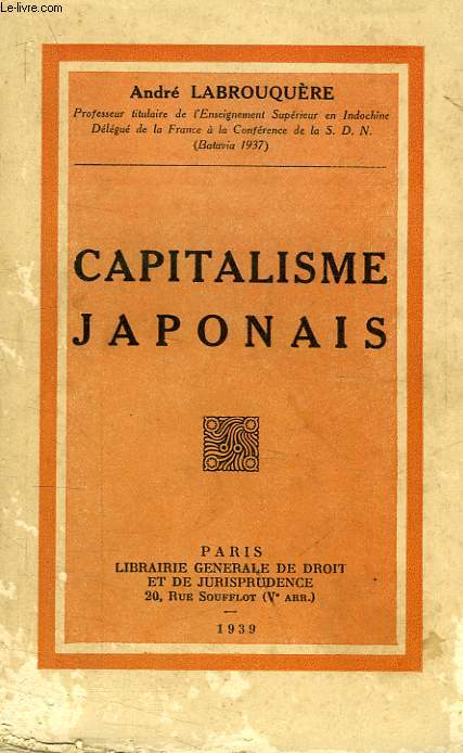 CAPITALISME JAPONAIS