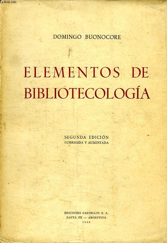 ELEMENTOS DE BIBLIOTECOLOGIA