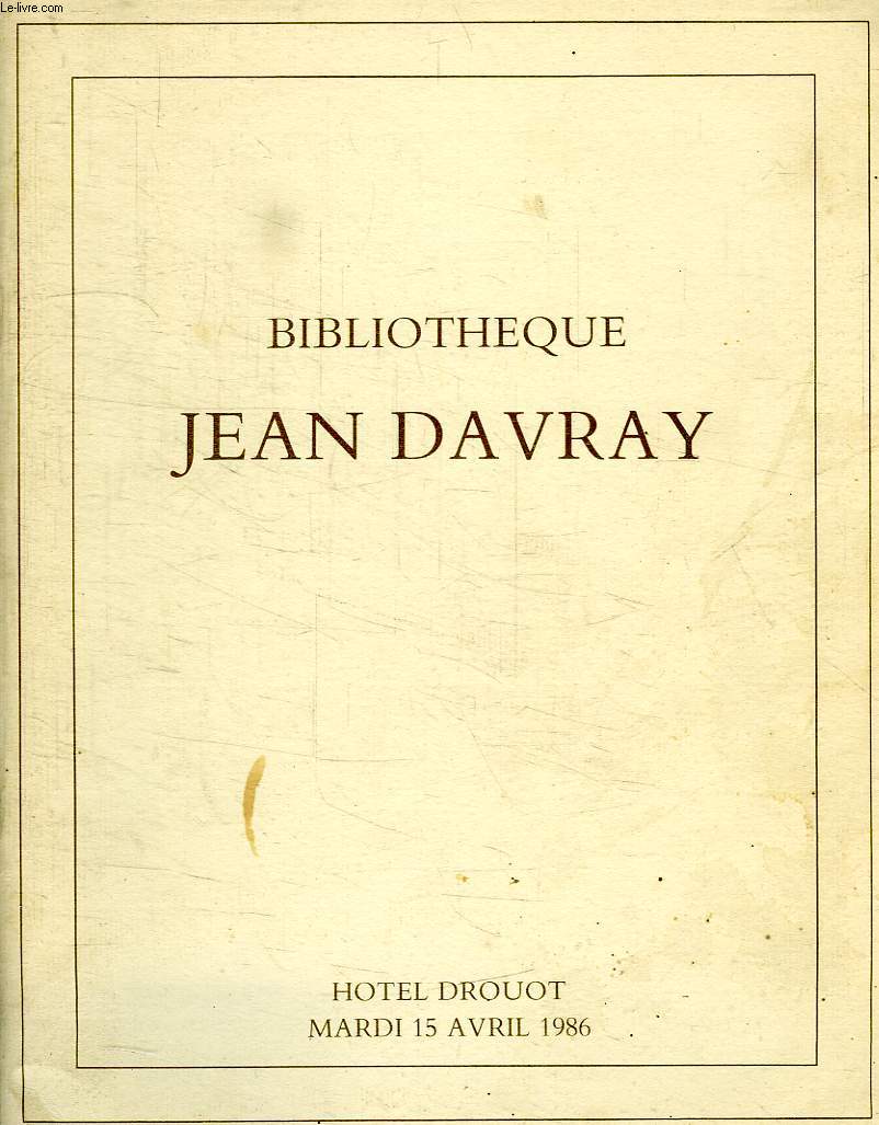 BIBLIOTHEQUE JEAN DAVRAY