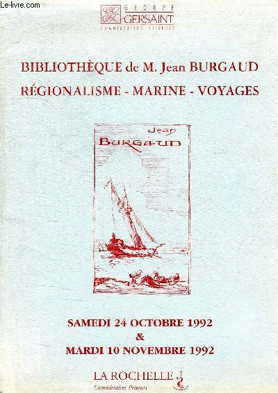 GROUPE GERSAINT, BIBLIOTHEQUE DE M. JEAN BURGAUD, REGIONALISME, MARINE, VOYAGES