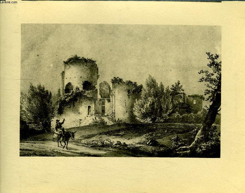 LA GUIENNE MILITAIRE, CHATEAU MEDIEVAL (RUINES) (1 GRAVURE EN REPRODUCTION)