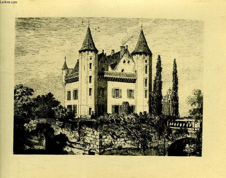 LA GUIENNE MILITAIRE, CHATEAU MEDIEVAL (1 GRAVURE EN REPRODUCTION)