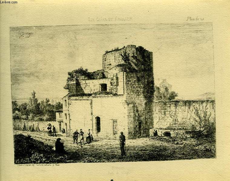 LA GUIENNE ANGLAISE, BOURG, PORTE DE BLAYE (1 GRAVURE EN REPRODUCTION)