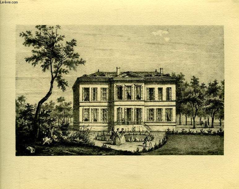 CHATEAU XVIIIe SIECLE (1 GRAVURE EN REPRODUCTION)