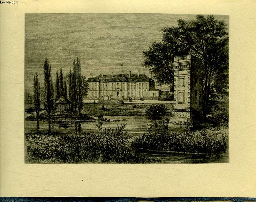 CHATEAU ET PARC XVIIIe - XIXe SIECLE (1 GRAVURE EN REPRODUCTION)