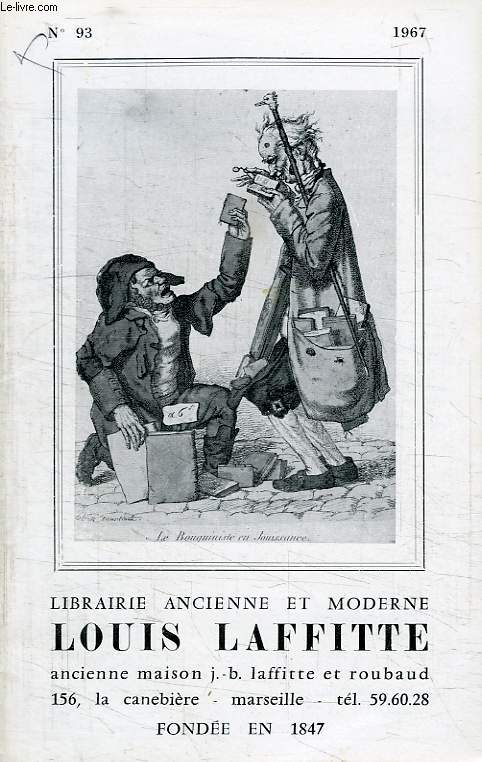 LIBRAIRIE ANCIENNE ET MODERNE LOUIS LAFFITTE, N 93, 1967