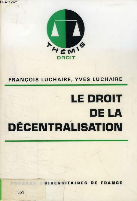 LE DROIT DE LA DECENTRALISATION