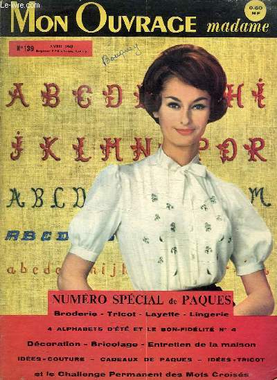 MON OUVRAGE MADAME, N 139, AVRIL 1960