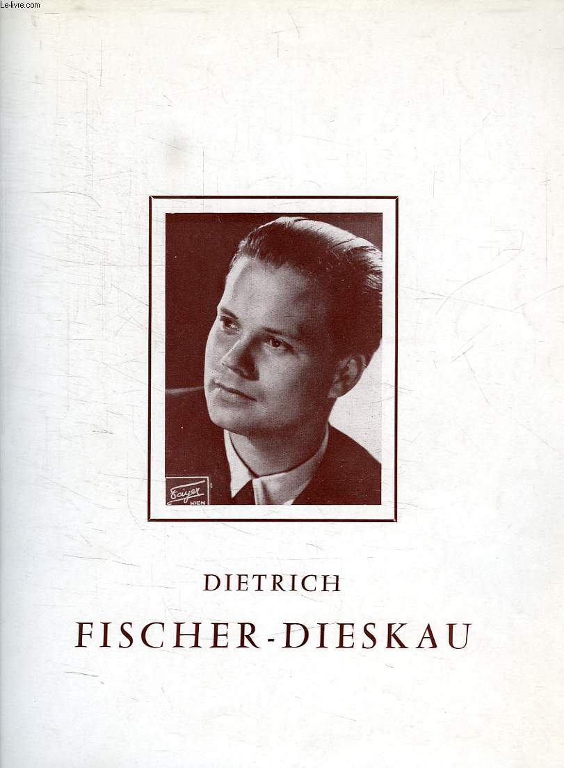 DIETRICH FISCHER-DIESKAU, BRAHMS, DIMANCHE 9 MARS 1958